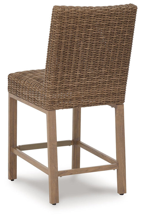 Walton Bridge Driftwood Outdoor Bar Stool (Set Of 2) - Ella Furniture