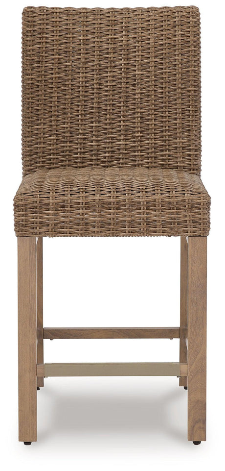 Walton Bridge Driftwood Outdoor Bar Stool (Set Of 2) - Ella Furniture