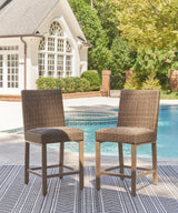 Walton Bridge Driftwood Outdoor Bar Stool (Set Of 2) - Ella Furniture