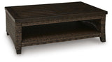 Monterey Point Dark Brown Outdoor Coffee Table
