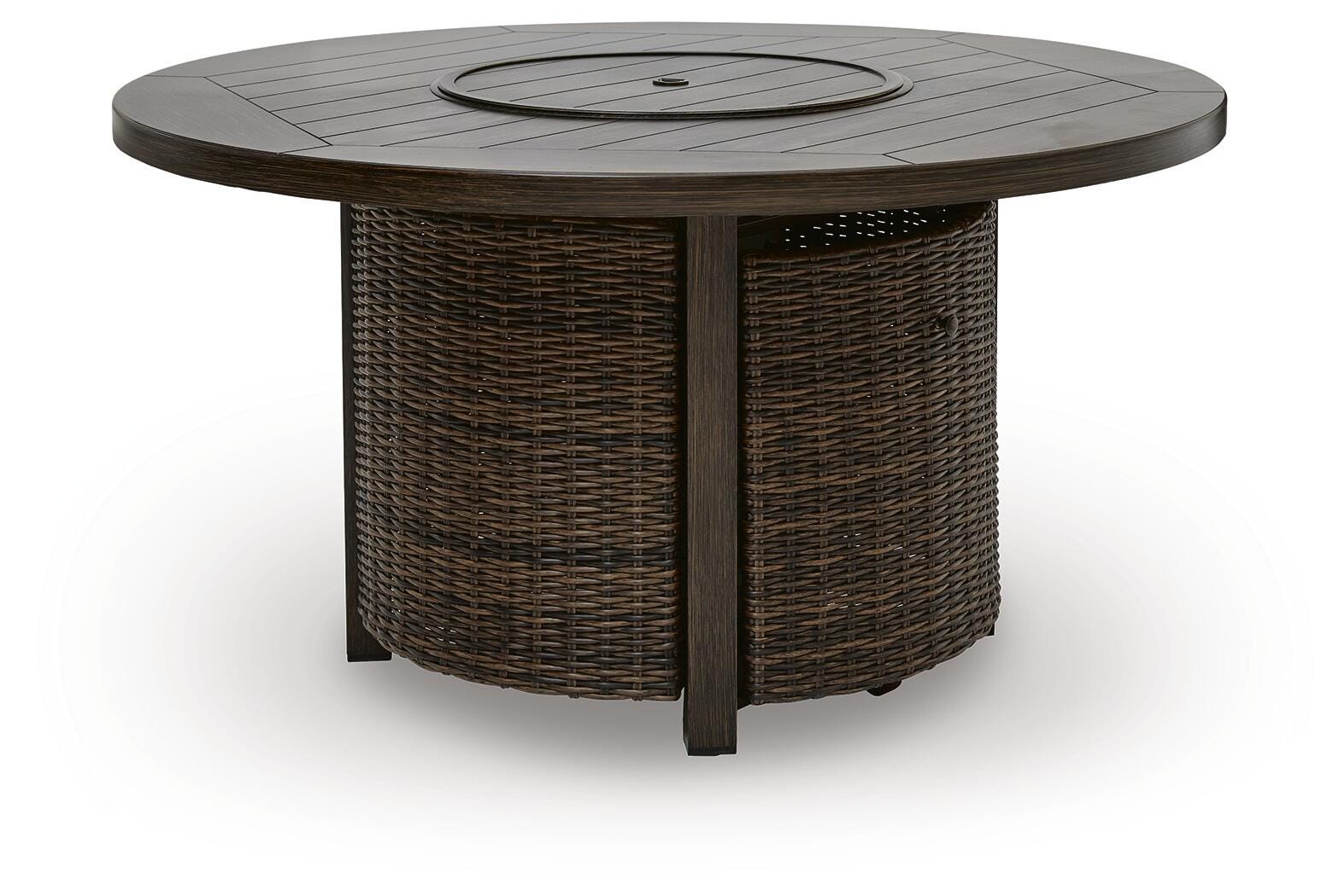 Monterey Point Dark Brown Outdoor Fire Pit Table