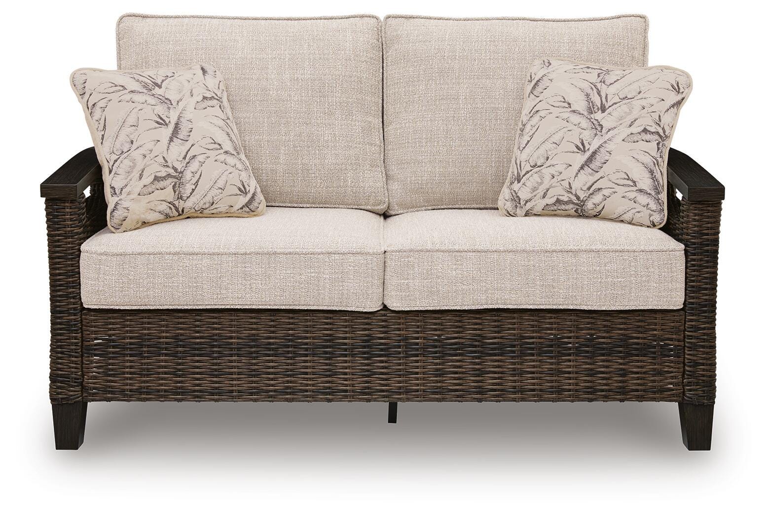 Monterey Dark Brown Point Outdoor Sofa and Loveseat