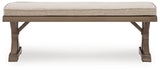 Laguna Beige Heights Outdoor Dining Table and 4 Chairs and Bench