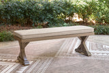 Laguna Beige Heights Outdoor Dining Table and 4 Chairs and Bench