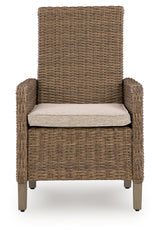 Laguna Beige Heights Outdoor Dining Table and 4 Chairs and Bench