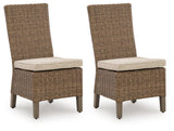 Laguna Heights Beige Side Chair with Cushion (Set of 2)