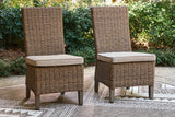 Laguna Beige Heights Outdoor Dining Table and 4 Chairs and Bench