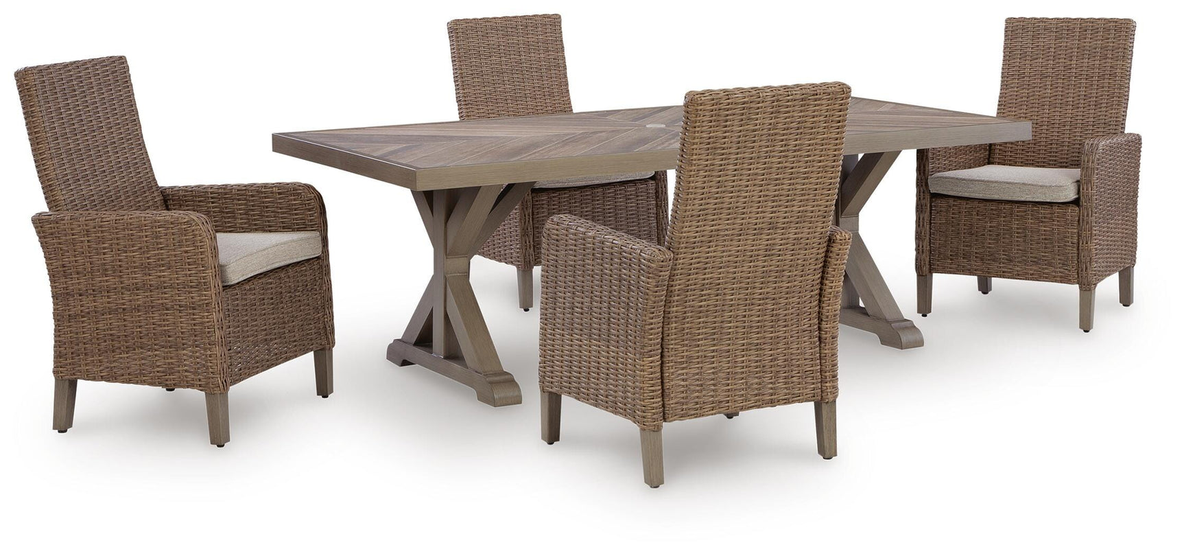 Laguna Beige Heights Outdoor Dining Table and 4 Chairs