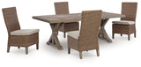 Laguna Beige Heights Outdoor Dining Table and 4 Chairs