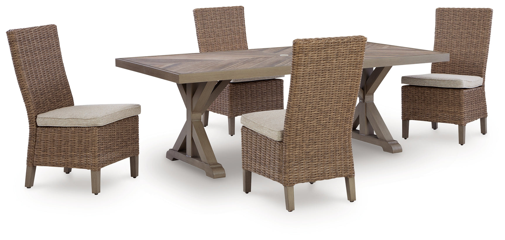 Laguna Beige Heights Outdoor Dining Table and 4 Chairs
