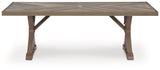 Laguna Beige Heights Outdoor Dining Table and 4 Chairs and Bench