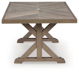 Laguna Beige Heights Outdoor Dining Table and 4 Chairs and Bench