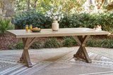 Laguna Beige Heights Outdoor Dining Table and 4 Chairs and Bench