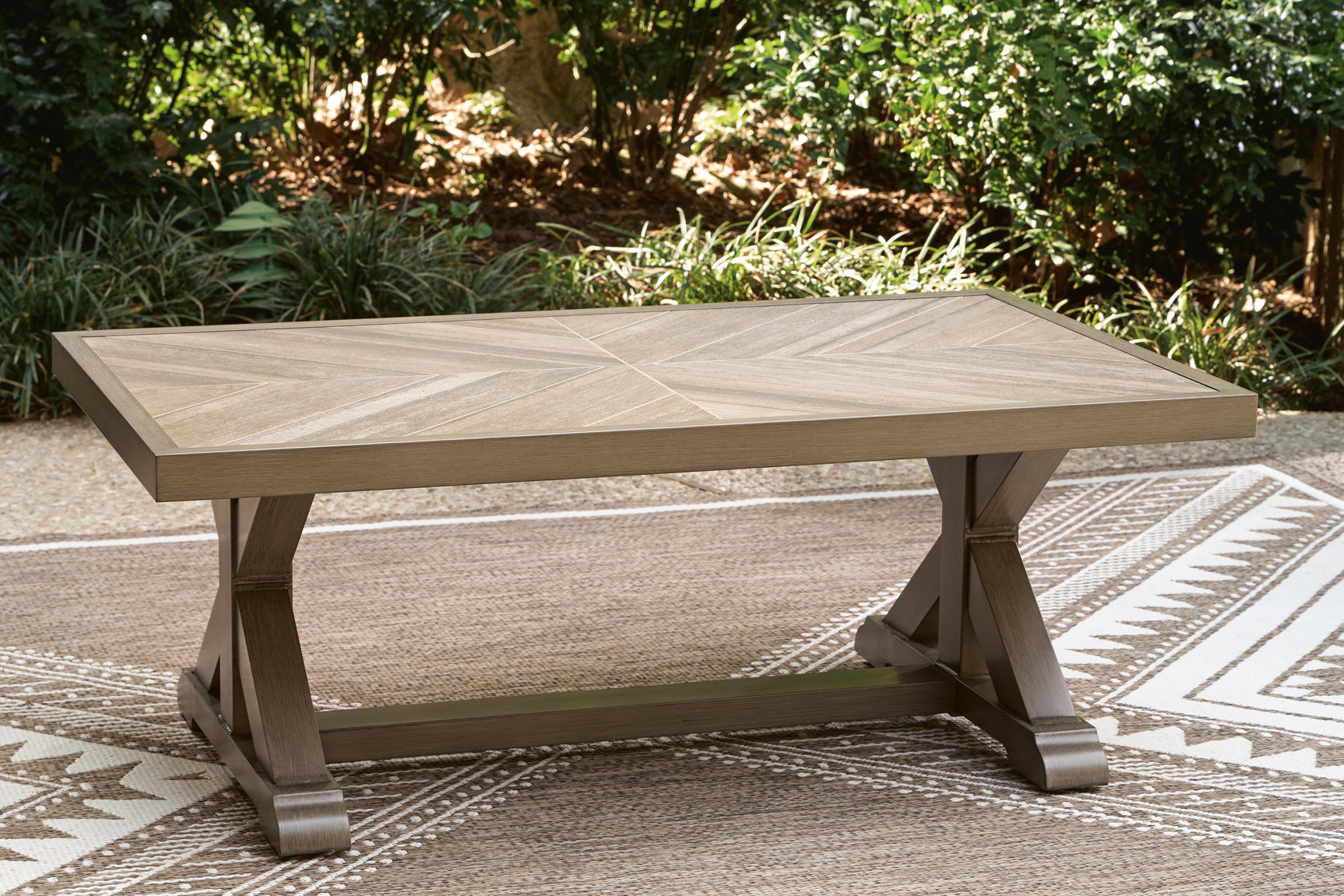 Laguna Heights Beige Outdoor Coffee Table
