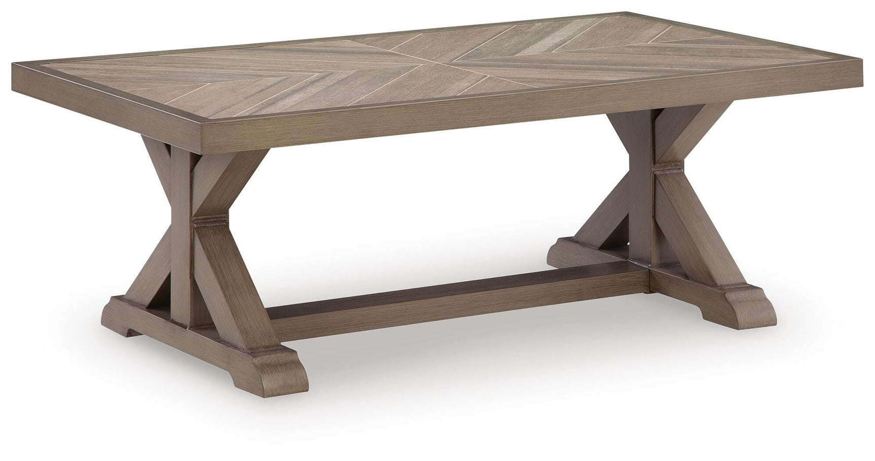Laguna Beige Heights Outdoor Sofa and Loveseat with Coffee Table