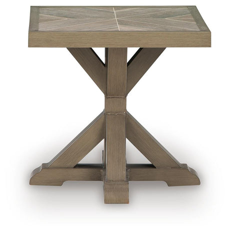 Laguna Heights Beige Outdoor End Table view 4