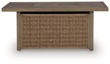 Laguna Heights Beige Outdoor Fire Pit Table