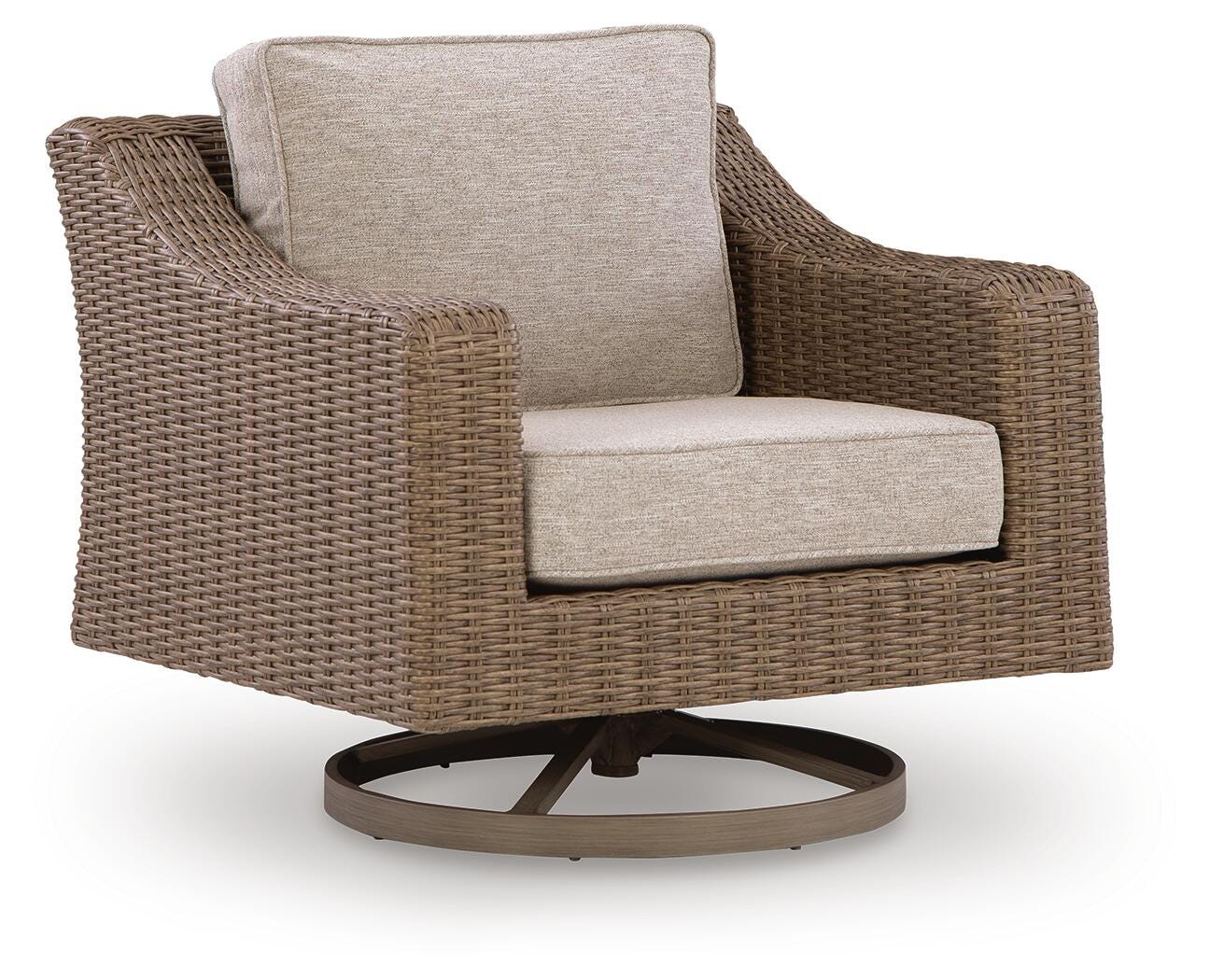 Laguna Beige Heights Outdoor Sofa and 2 Chairs with Coffee Table