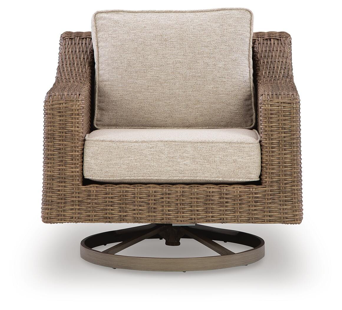 Laguna Beige Heights Outdoor Sofa and 2 Chairs with Coffee Table
