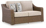 Laguna Beige Heights Outdoor Sofa and Loveseat