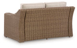 Laguna Beige Heights Outdoor Sofa and Loveseat