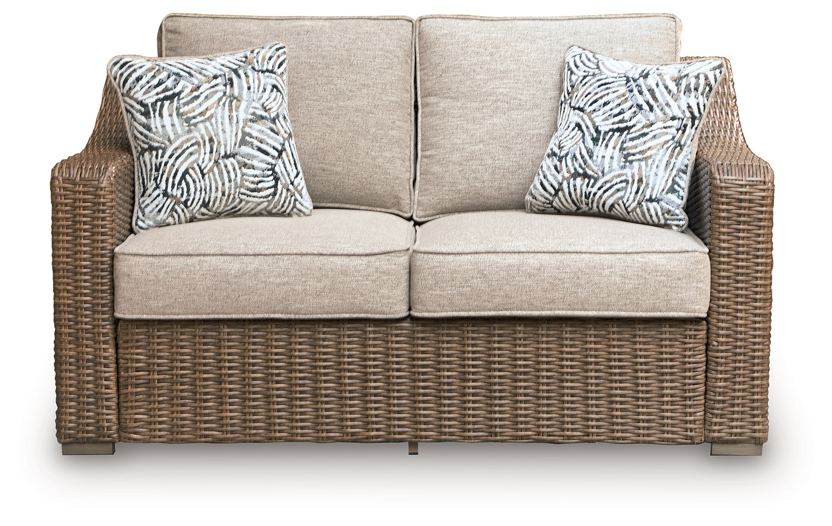 Laguna Beige Heights Outdoor Sofa and Loveseat with Lounge Chair