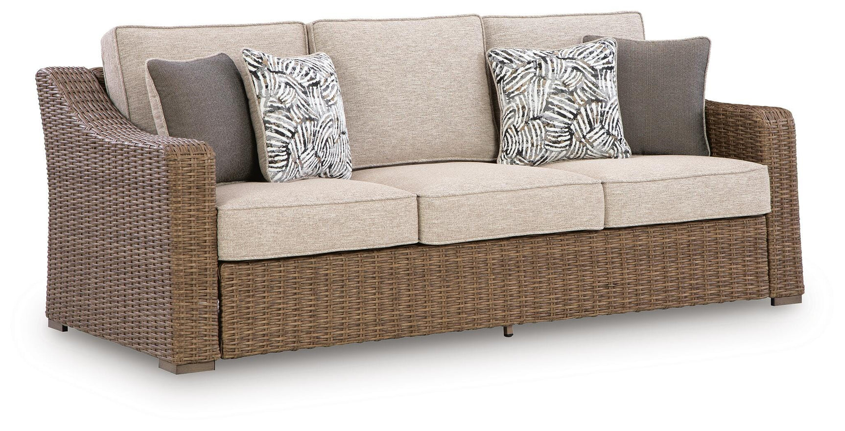 Laguna Beige Heights Outdoor Sofa and 2 Chairs with Coffee Table