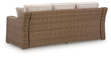 Laguna Beige Heights Outdoor Sofa with 2 Lounge Chairs