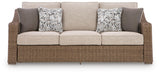 Laguna Beige Heights Outdoor Sofa and 2 Chairs with Coffee Table