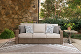 Laguna Beige Heights Outdoor Sofa and Loveseat