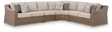 Laguna Heights Beige 4-Piece Outdoor Sectional