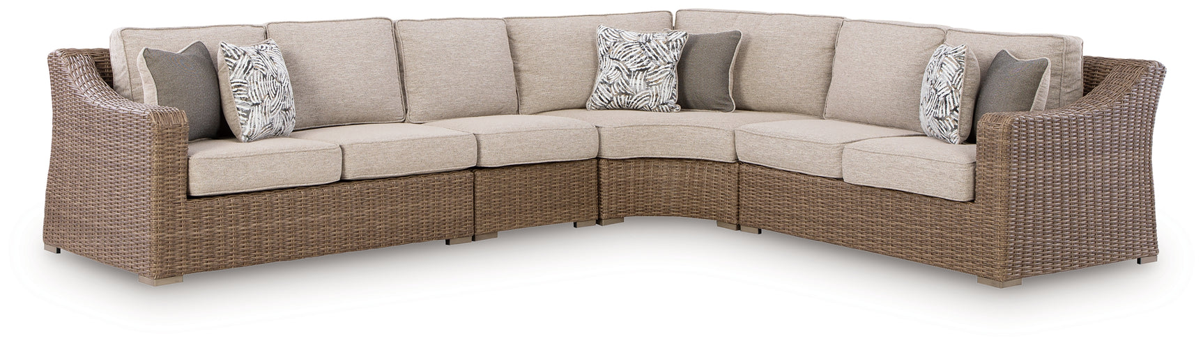 Laguna Heights Beige 4-Piece Outdoor Sectional