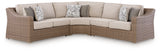 Laguna Heights Beige 3-Piece Outdoor Sectional
