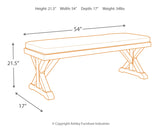 Beachcroft Beige Outdoor Dining Table And 4 Chairs Bench