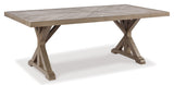 Beachcroft Beige Outdoor Dining Table And 4 Chairs Bench