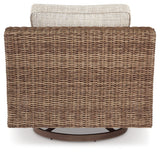 Beachcroft Beige Outdoor Sofa, Loveseat and Chair
