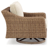 Beachcroft Beige Outdoor Sofa, Loveseat and Chair
