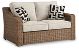Beachcroft Beige Outdoor Sofa, Loveseat and Chair