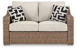 Beachcroft Beige Outdoor Sofa, Loveseat and Chair