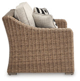 Beachcroft Beige Outdoor Sofa, Loveseat and Chair