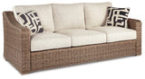 Beachcroft Beige Outdoor Sofa, Loveseat and Chair