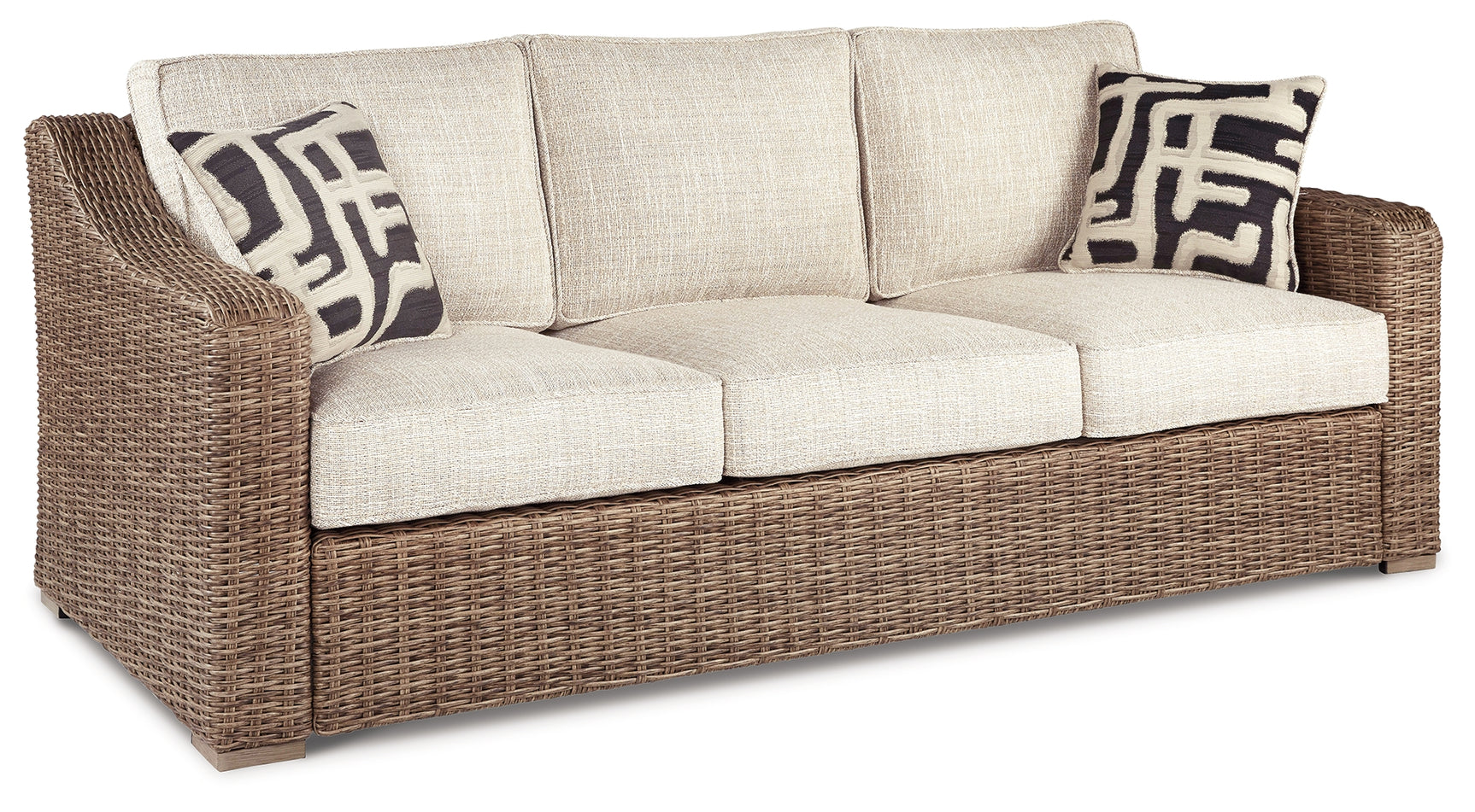Beachcroft Beige Outdoor Sofa, Loveseat and Chair