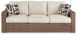 Beachcroft Beige Outdoor Sofa, Loveseat and Chair