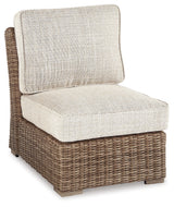 Beachcroft Beige 2-Piece Outdoor Sectional with Chair
