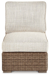 Beachcroft Beige 2-Piece Outdoor Sectional with Chair