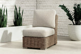 Beachcroft Beige 2-Piece Outdoor Sectional with Chair