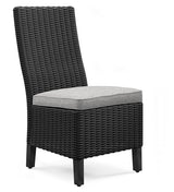 Beachcroft Black/Light Gray Outdoor Dining Table and 6 Chairs