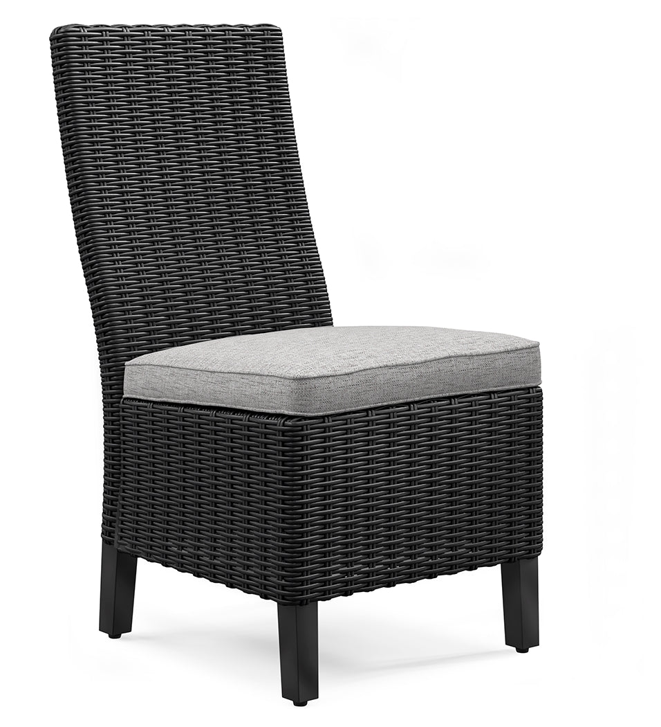 Beachcroft Black/Light Gray Outdoor Dining Table and 6 Chairs