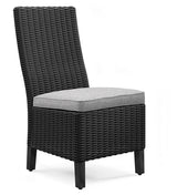 Beachcroft Black/Light Gray Outdoor Dining Table and 4 Chairs