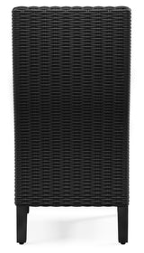 Beachcroft Black/Light Gray Outdoor Dining Table and 6 Chairs